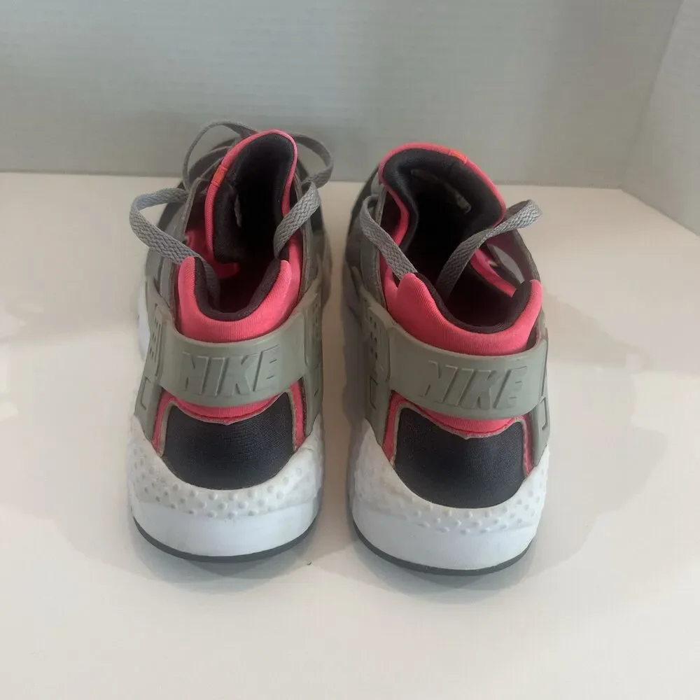 Nike Youth Huarache Run Hot Punch/Wolf Grey-Anthracite 6.5Y  8W 654280-600